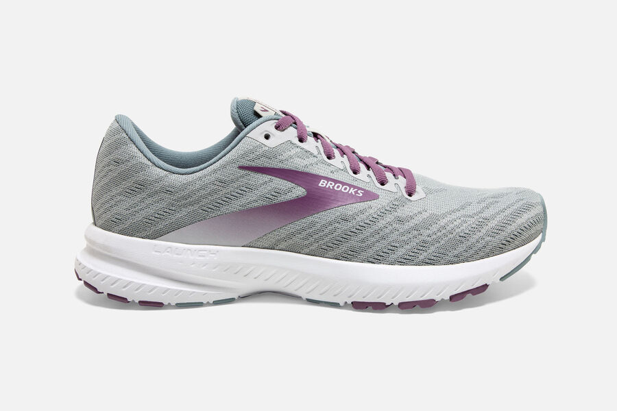 Brooks Launch 7 Road Loopschoenen Dames - Grijs/Paars - 834052CNF